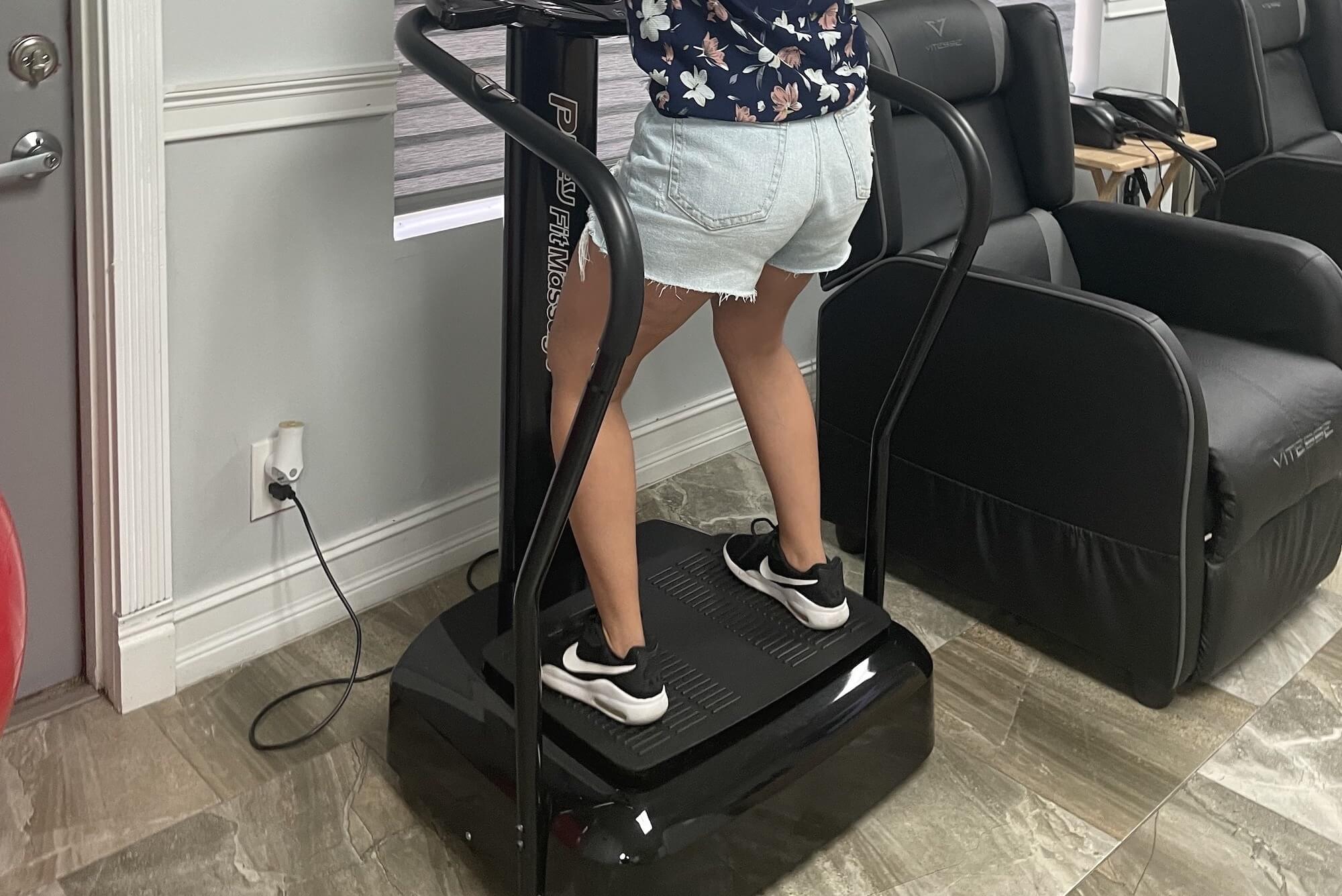 Vibration machine whole-body therapy at Esencia Med Spa in Davie FL