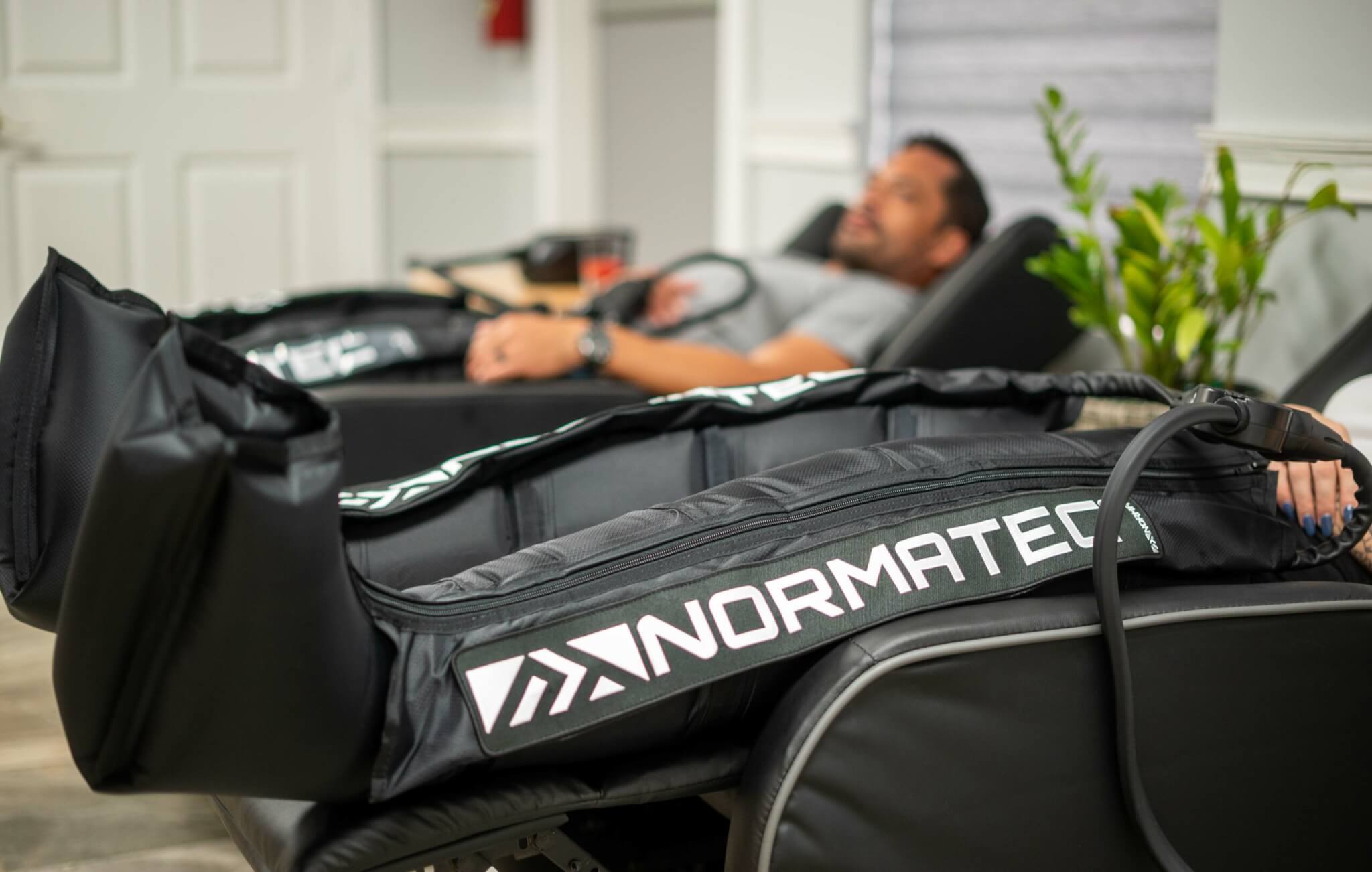 Normatec compression therapy at Esencia in Davie FL